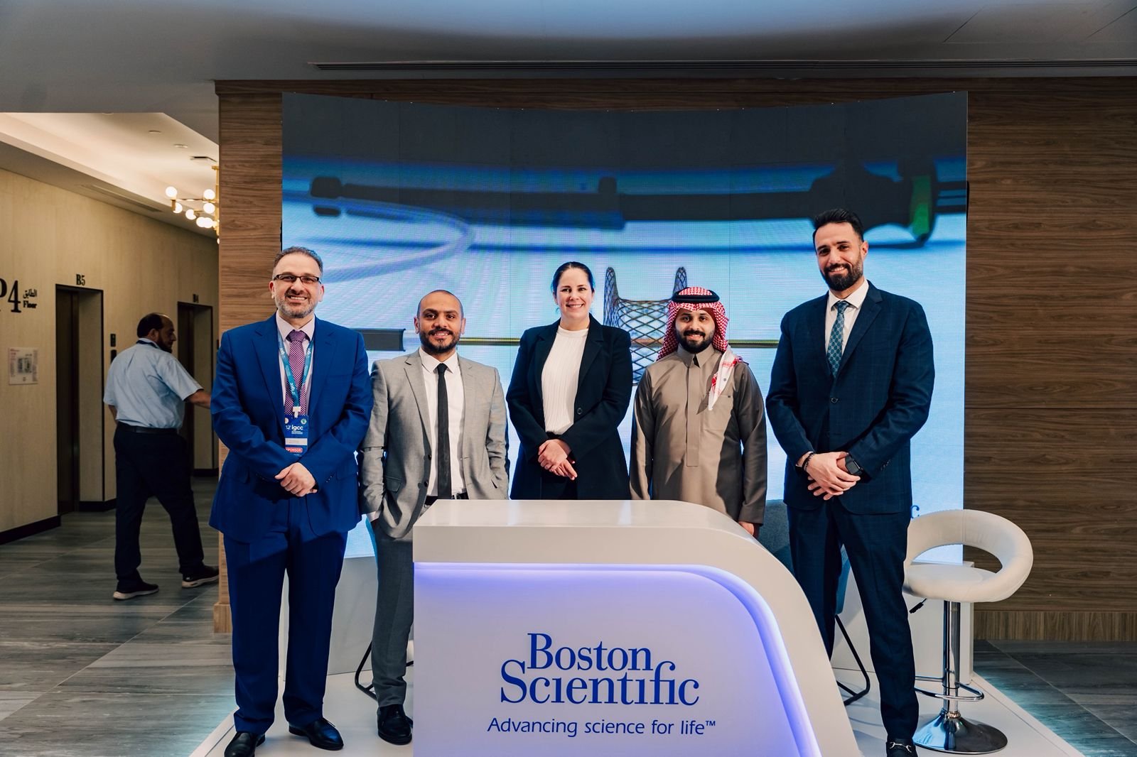 IGCC delegates with the Boston Scientific exhibition team