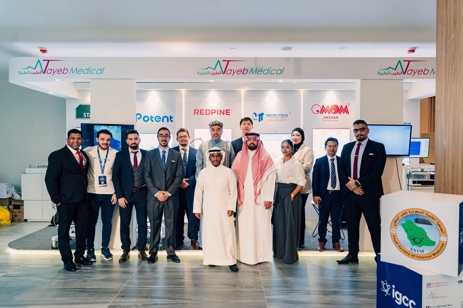 IGCC delegates at the Tayeb Medical exhibition booth